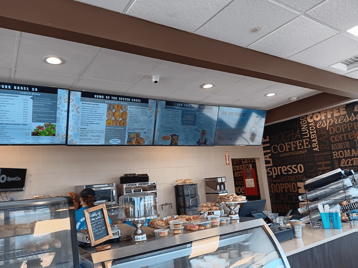 New York Bagel counter